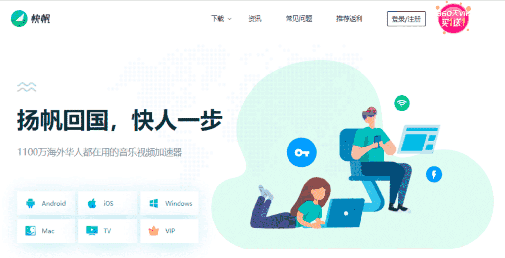 快帆VPN logo