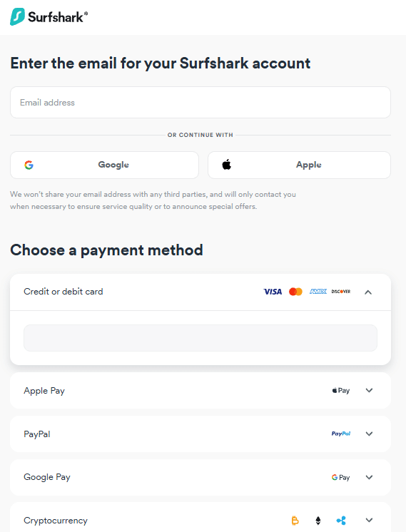 Step 4: Select Payment Method